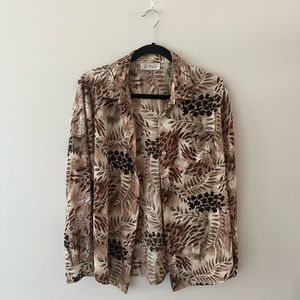 Earth Tones Button-up